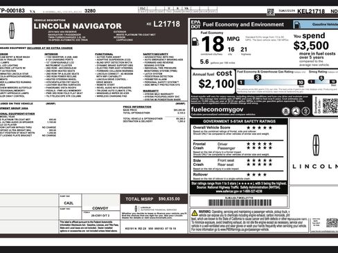 Used 2019 Lincoln Navigator Reserve image 19