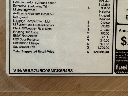 Used 2022 BMW M760i xDrive w/ Luxury Rear Seating Package image 9