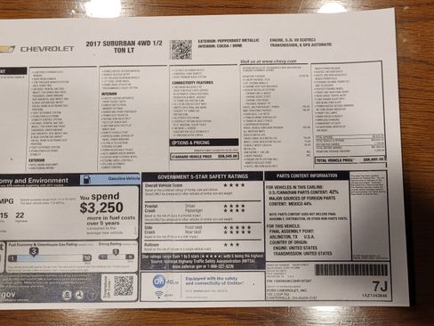 Used 2017 Chevrolet Suburban LT w/ LT Signature Package image 22