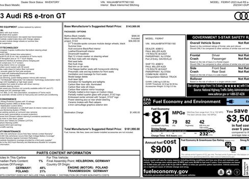 Used 2023 Audi RS e-tron GT image 2
