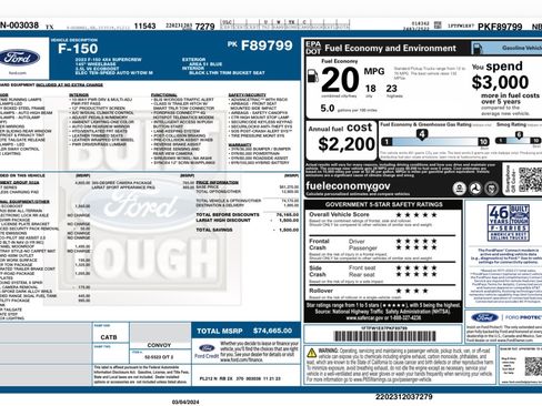 Used 2023 Ford F150 Lariat w/ Equipment Group 502A High AWD/4WD image 17