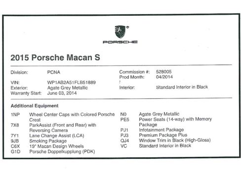 Used 2015 Porsche Macan S image 15