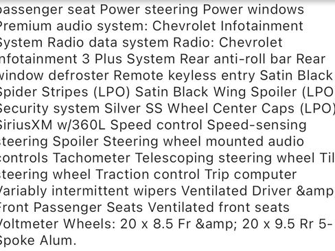 Used 2024 Chevrolet Camaro SS RWD image 5