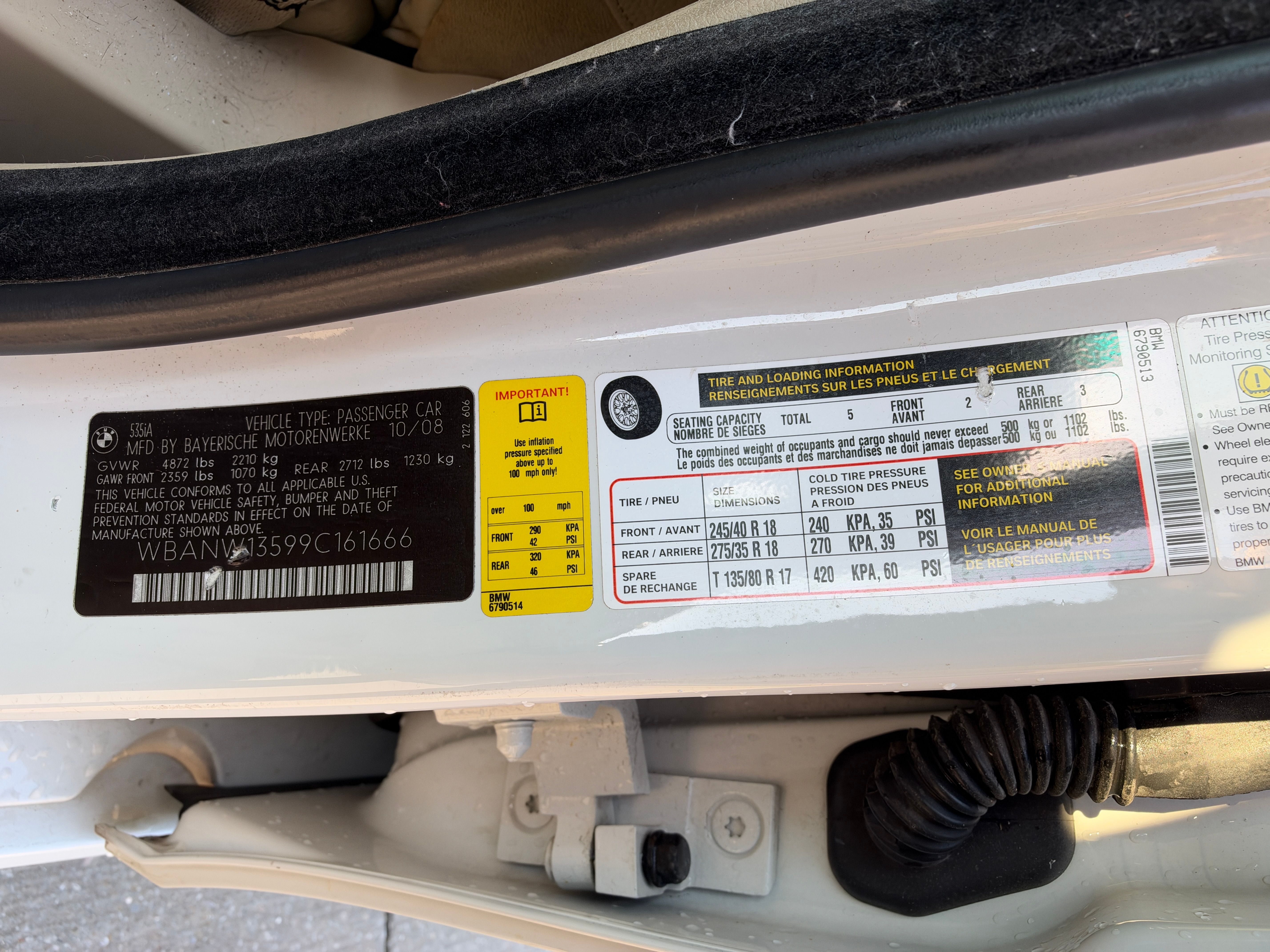 Used 2009 BMW 535i Sedan RWD image 14