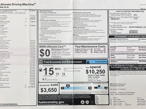 Used 2023 BMW X6 M w/ Competition Package image 2