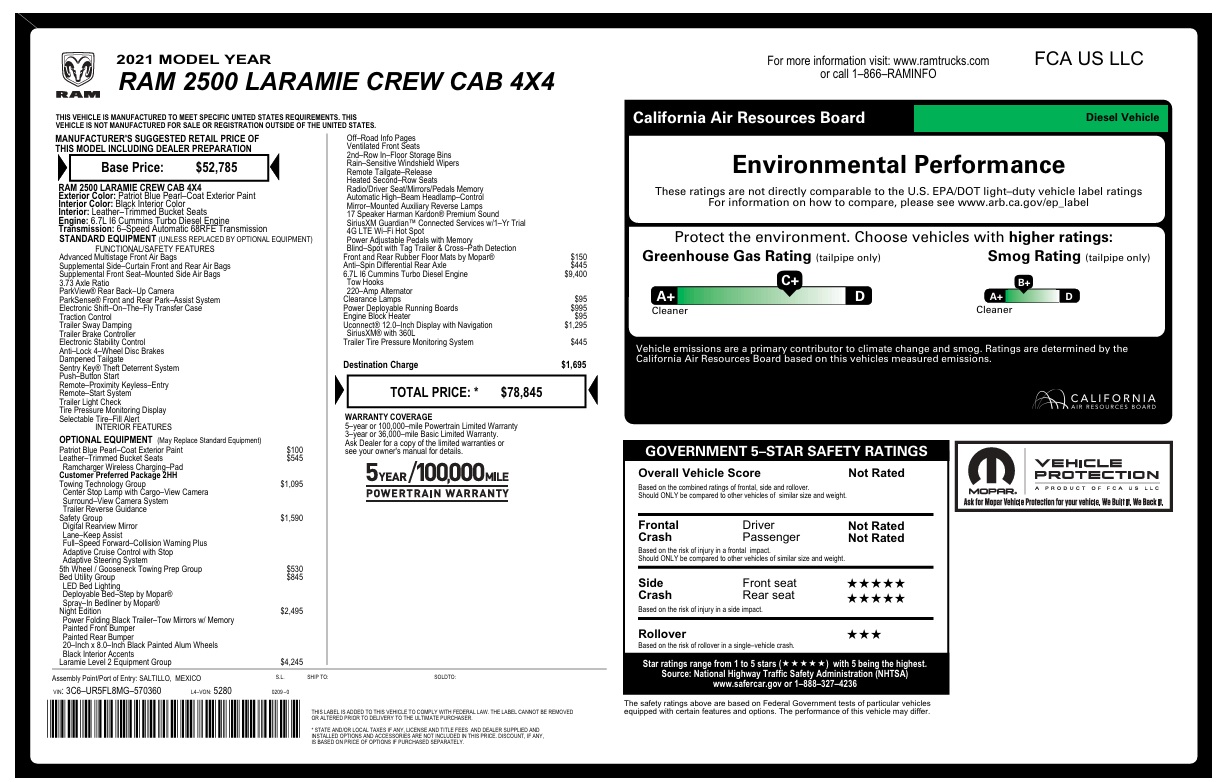Used 2021 RAM 2500 Laramie AWD/4WD image 17