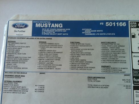 Used 2015 Ford Mustang 50 Years RWD image 9