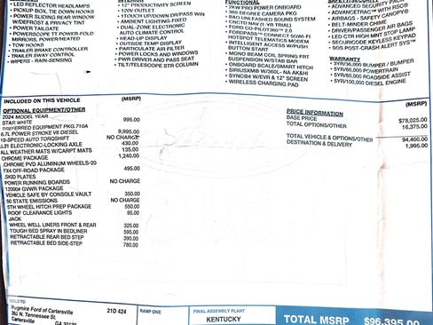 Used 2024 Ford F350 King Ranch w/ Chrome Package image 9