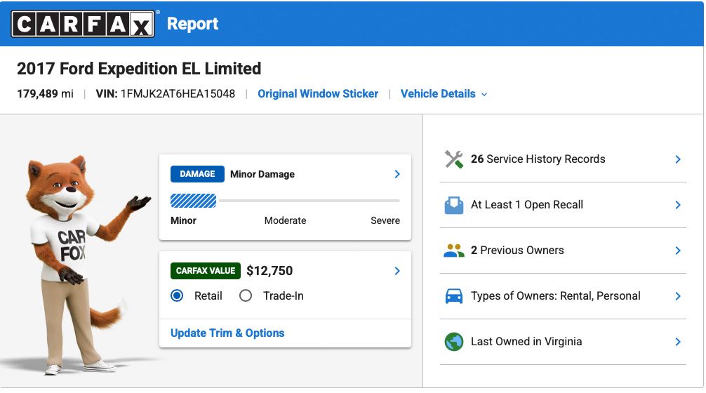 Used 2017 Ford Expedition EL Limited AWD/4WD image 6