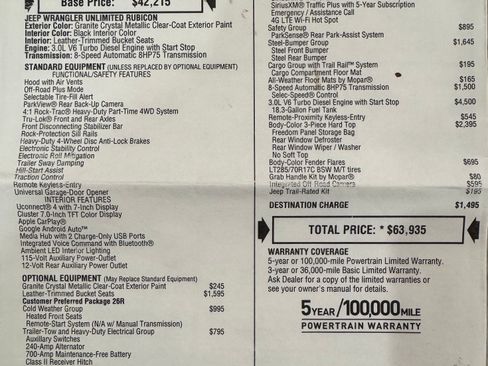 Used 2021 Jeep Wrangler Unlimited Rubicon image 19