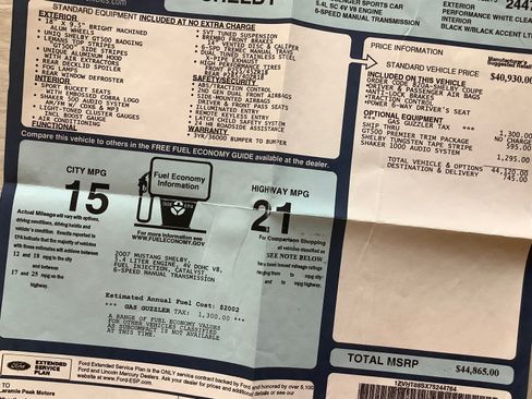 Used 2007 Ford Mustang Shelby GT500 image 9