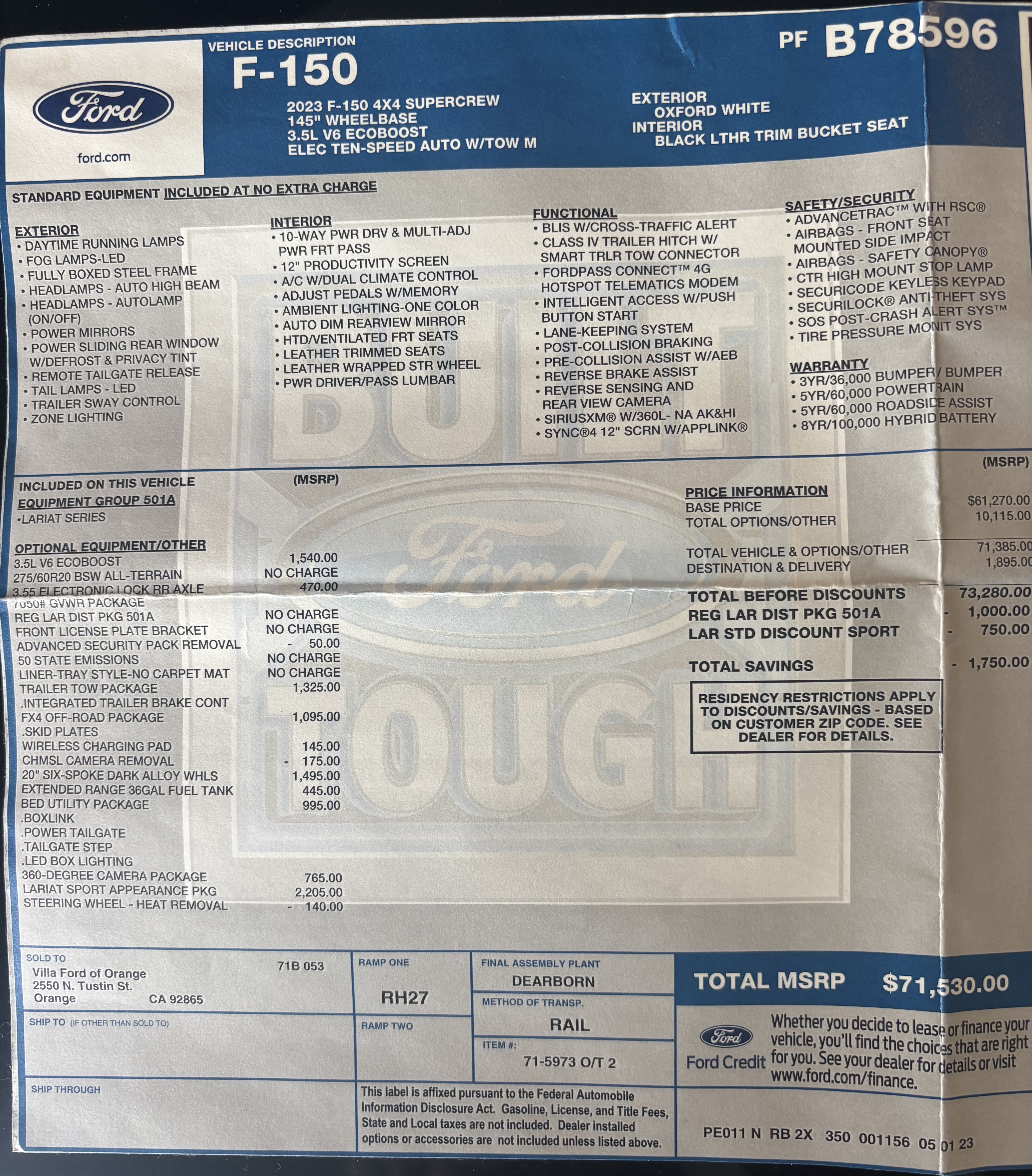 Used 2023 Ford F150 Lariat AWD/4WD image 20