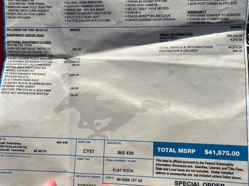 Used 2016 Ford Mustang GT Premium w/ GT Performance Package image 13