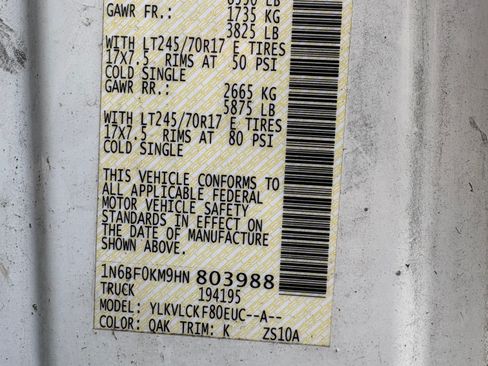 Used 2017 Nissan NV 1500 S w/ Power Basic Package RWD image 4