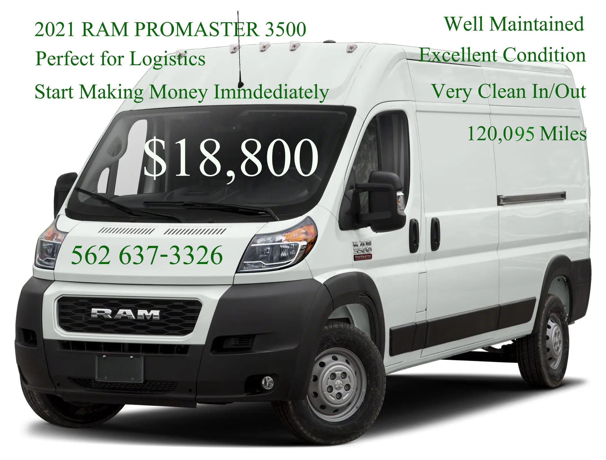 Used 2021 RAM ProMaster 3500 FWD image 1