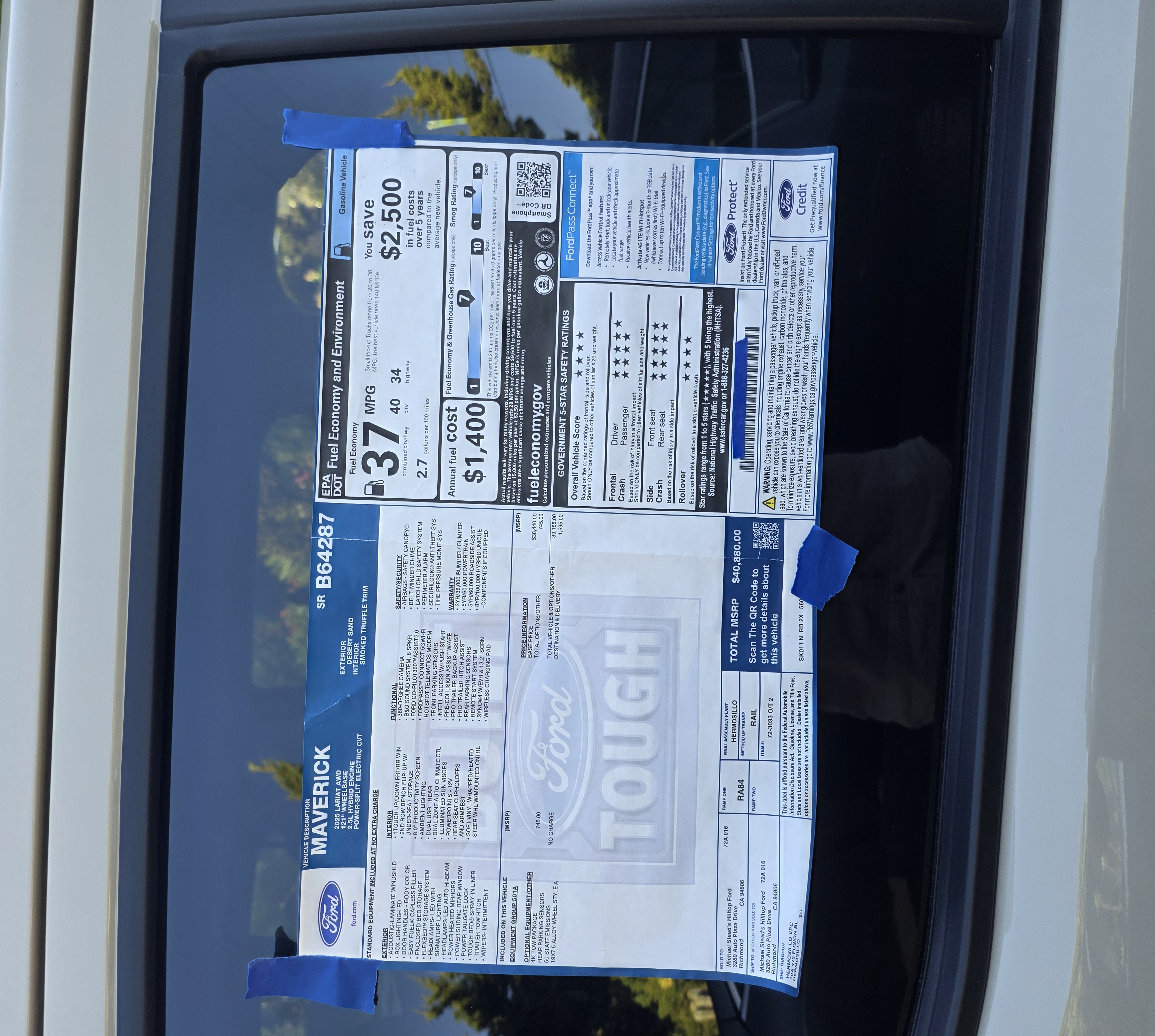Used 2025 Ford Maverick Lariat w/ 4K Tow Package AWD/4WD image 16
