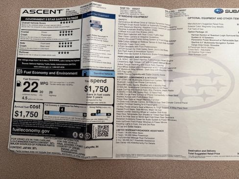 Used 2019 Subaru Ascent Limited image 9