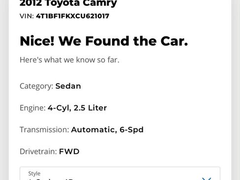 Used 2012 Toyota Camry SE image 11