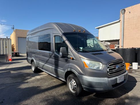 Used 2016 Ford Transit 350 148 High Roof Extended DRW w/ Interior Upgrade Package RWD image 1