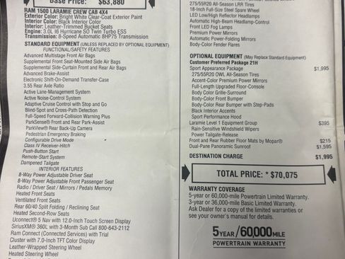 Used 2025 RAM 1500 Laramie w/ Sport Appearance Package AWD/4WD image 1