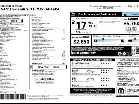 Used 2020 RAM 1500 Limited image 17
