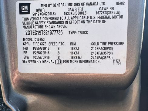 Used 2002 GMC Sierra 1500 2WD Extended Cab w/ SLT Marketing Option Pkg image 17