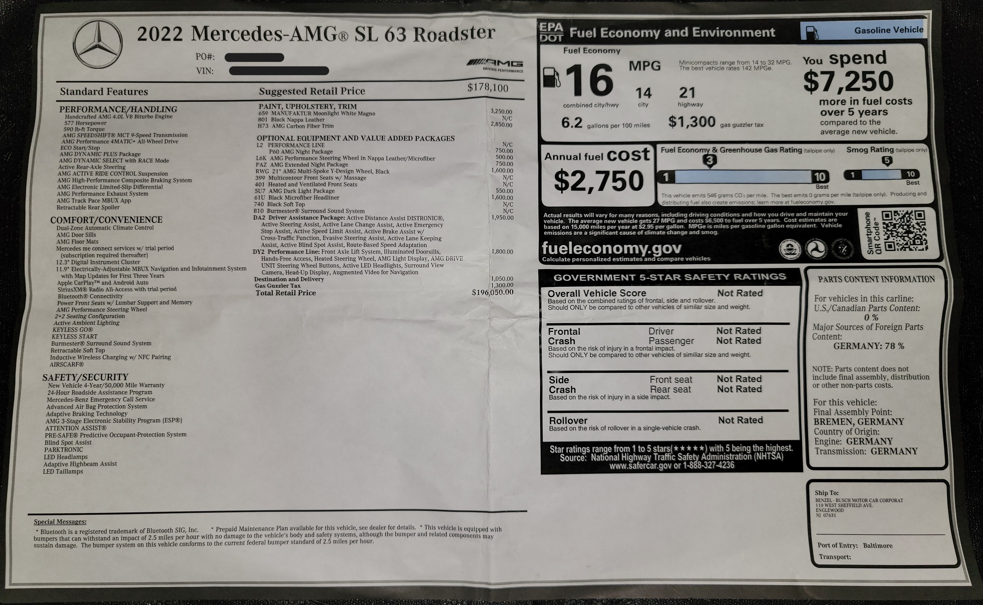 Used 2022 Mercedes-Benz SL 63 AMG 4MATIC image 21