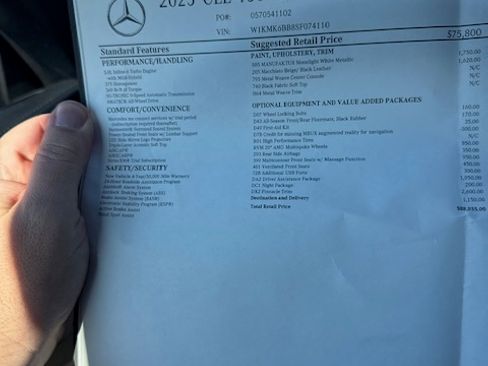 Used 2025 Mercedes-Benz CLE 450 4MATIC Cabriolet image 5