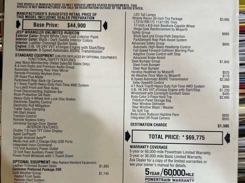 Used 2022 Jeep Wrangler Unlimited Rubicon w/ Xtreme Recon 35" Tire Package image 17