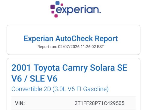 Used 2001 Toyota Solara SLE image 9