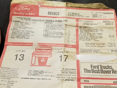 Used 1994 Ford Bronco image 12