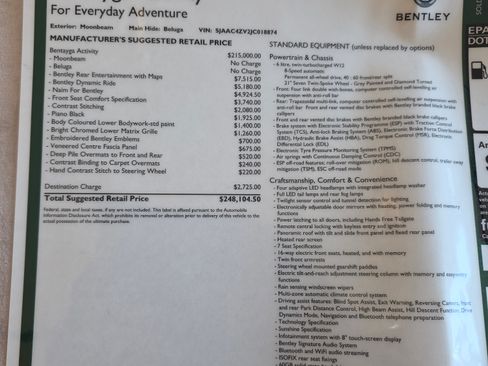 Used 2018 Bentley Bentayga Onyx Edition image 9