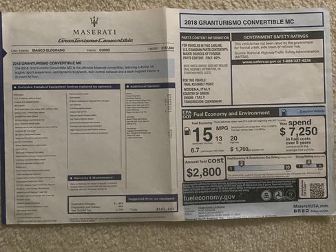 Used 2018 Maserati GranTurismo MC image 17