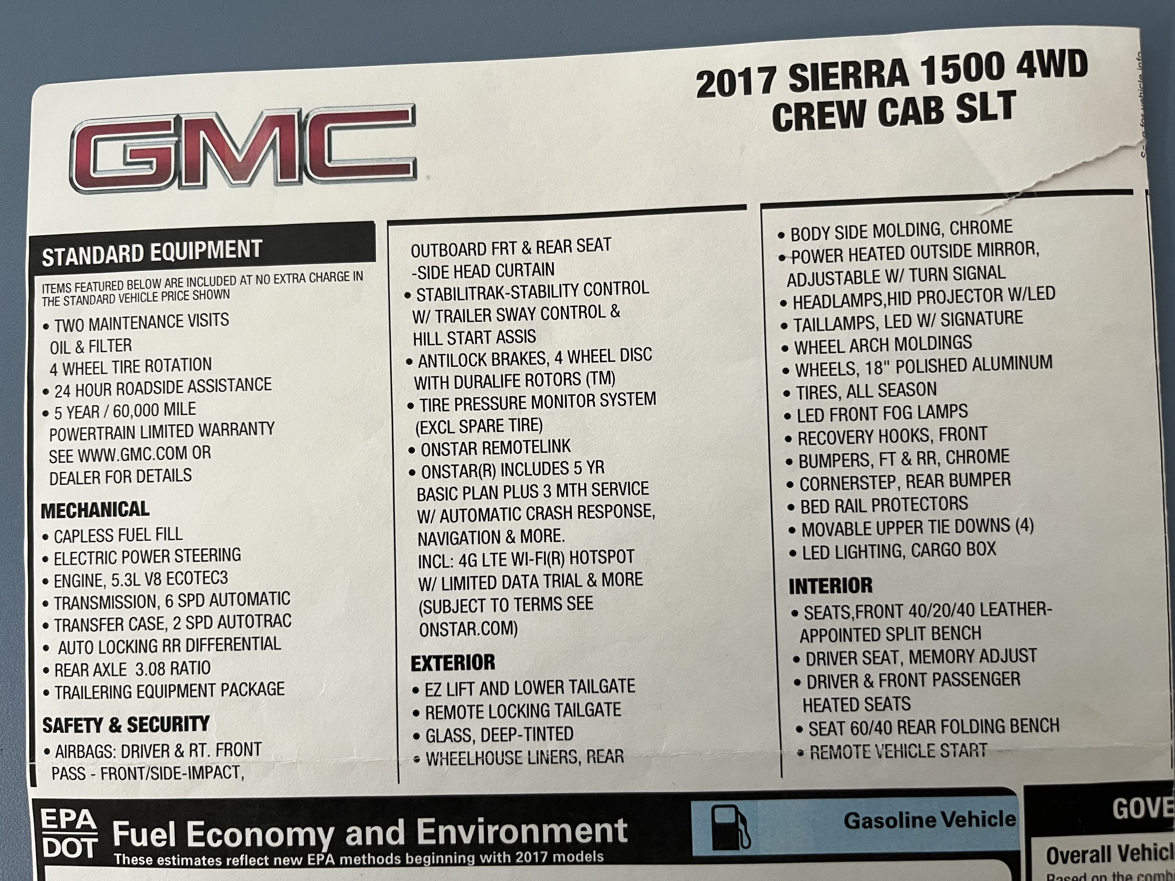 Used 2017 GMC Sierra 1500 SLT w/ SLT Premium Package AWD/4WD image 18
