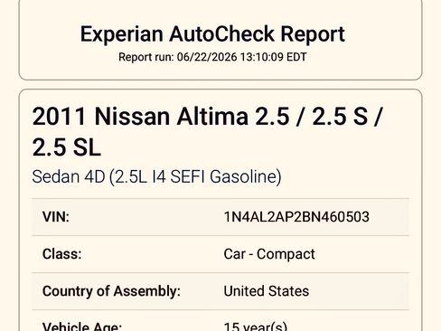 Used 2011 Nissan Altima 2.5 SL w/ 2.5SL Pkg FWD image 17