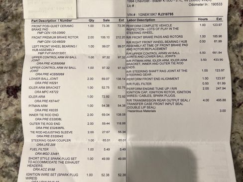 Used 1994 Chevrolet Blazer 4WD image 13