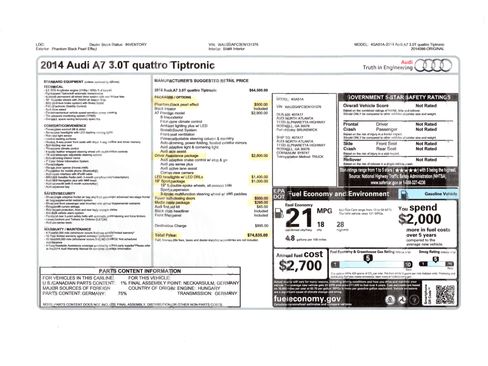 Used 2014 Audi A7 3.0T Prestige w/ Prestige Package image 25