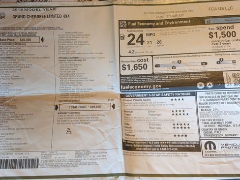 Used 2018 Jeep Grand Cherokee Limited w/ Trailer Tow Group IV image 16