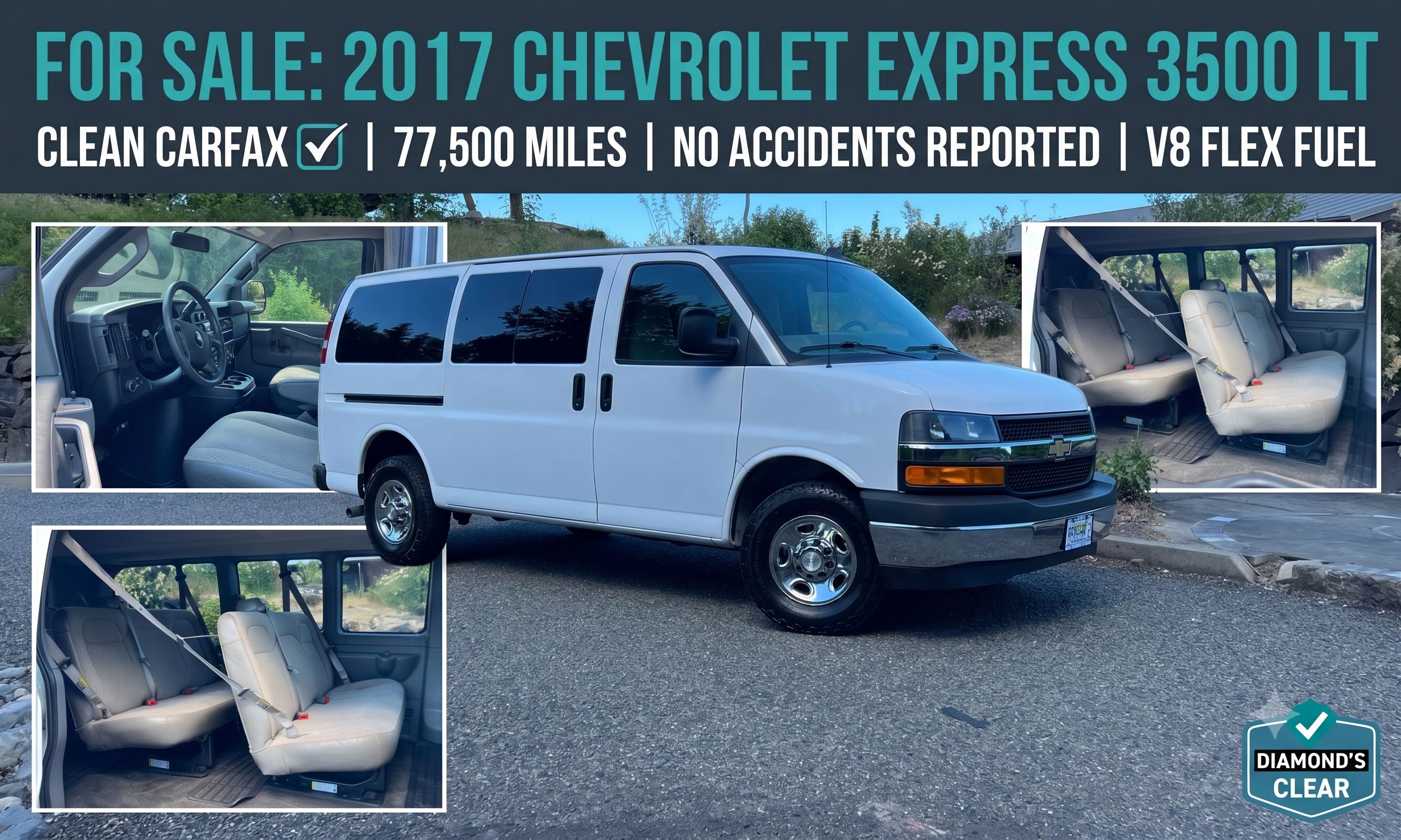 Used 2017 Chevrolet Express 3500 LT w/ LT Preferred Equipment Group RWD image 1