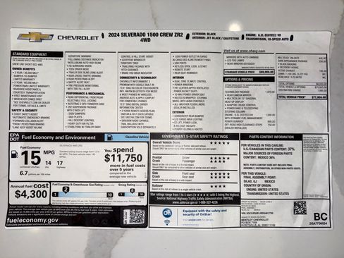 Used 2024 Chevrolet Silverado 1500 ZR2 w/ Technology Package AWD/4WD image 18