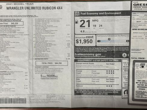 Used 2021 Jeep Wrangler Unlimited Rubicon w/ Xtreme Recon 35" Tire Package image 17