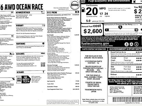 Used 2015 Volvo XC60 T6 Platinum image 11