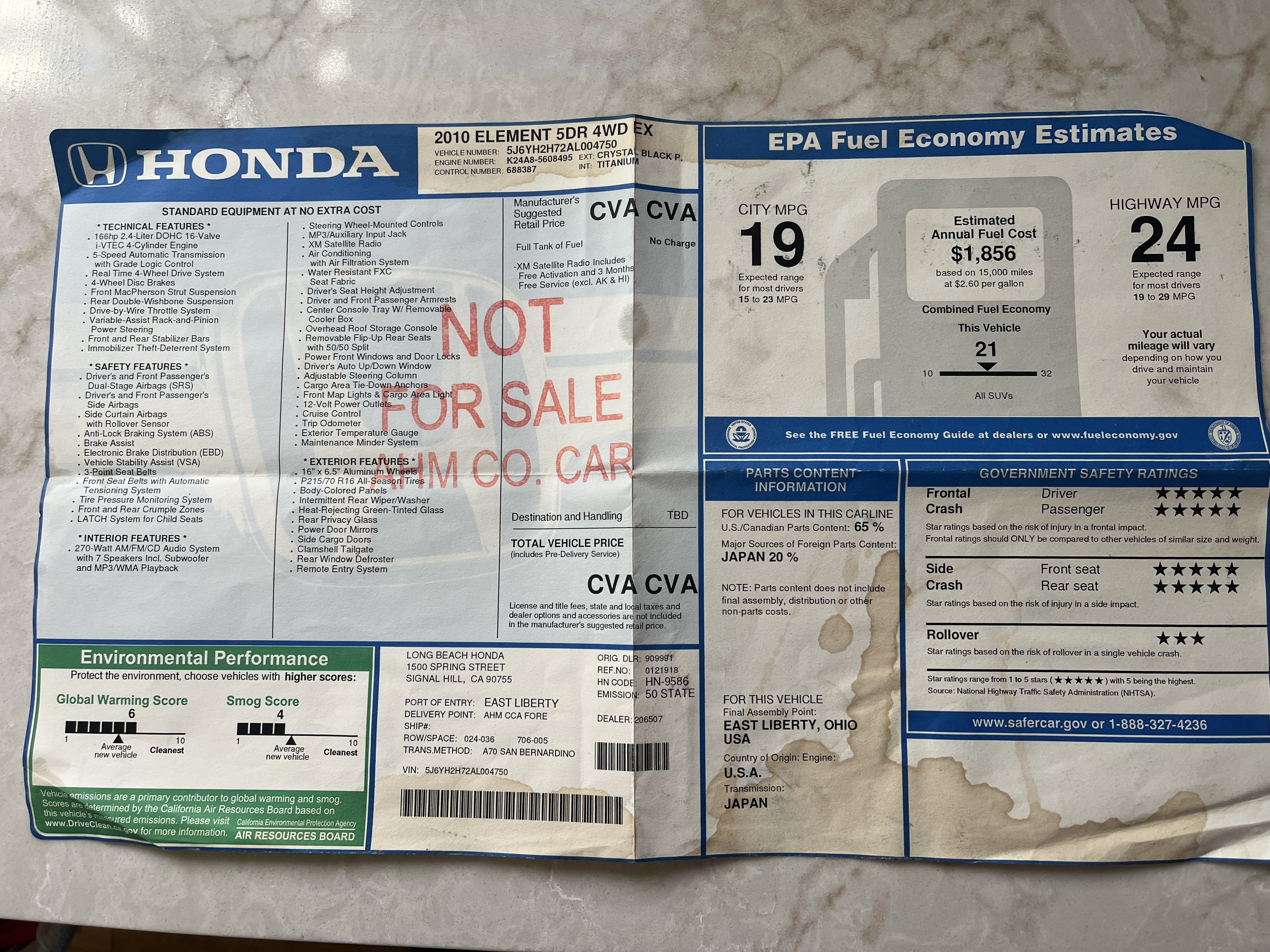 Used 2010 Honda Element EX image 23