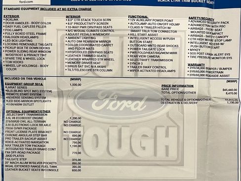 Used 2016 Ford F150 Lariat w/ Equipment Group 501A Mid image 5
