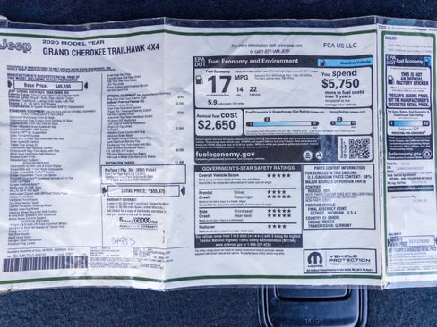 Used 2020 Jeep Grand Cherokee Trailhawk w/ Trailhawk Luxury Group image 32