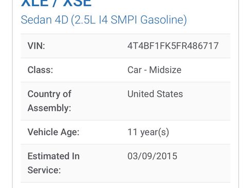 Used 2015 Toyota Camry LE FWD image 28