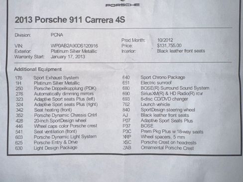 Used 2013 Porsche 911 Carrera 4S image 9