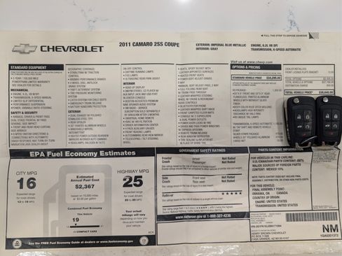 Used 2011 Chevrolet Camaro SS w/ RS Package RWD image 4