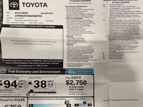 Used 2022 Toyota RAV4 XSE w/ Premium Package AWD/4WD image 32