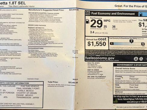 Used 2016 Volkswagen Jetta SEL w/ Lighting Package image 8